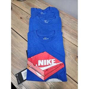 Nike Pizza Box Slice Foodie Snack Tee Blue Medium Lot Of 3